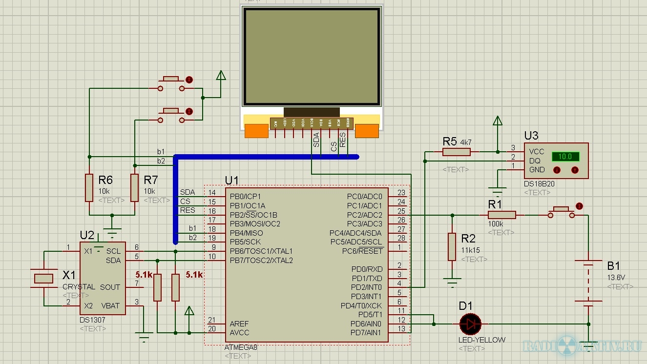 Контрольная работа по теме Часы на микроконтроллере Atmega8