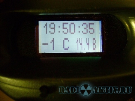Часы, вольтметр и термометр для автомобиля на AtMega8 и LCD Nokia 1202(1208)