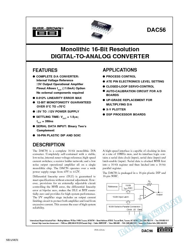 Monolithic 16-Bit Resolution Digital-to-Analog Converter
