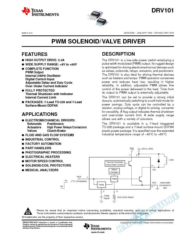 PWM Solenoid/Valve Driver (Rev. B)