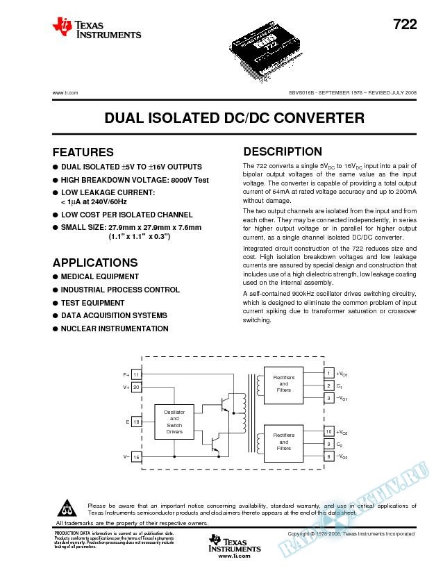 Dual-Isolated DC/DC Converter (Rev. B)