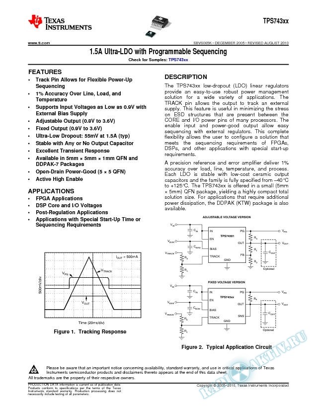 1.5A Ultra-LDO with Programmable Sequencing (Rev. K)