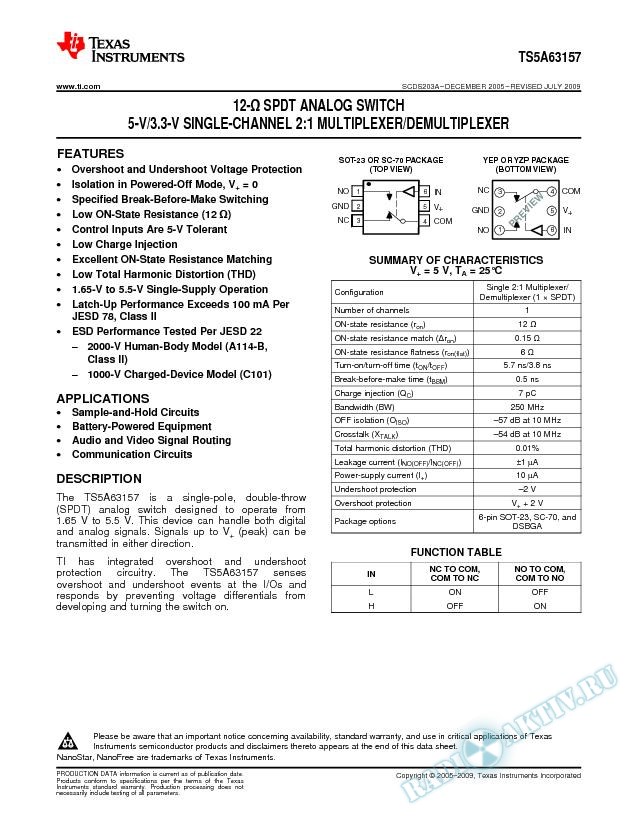 TS5A63157 (Rev. A)