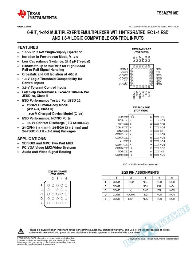 TS3A27518E (Rev. B)