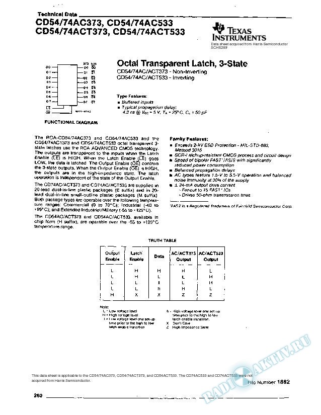 Octal Transparent Latch, 3-State