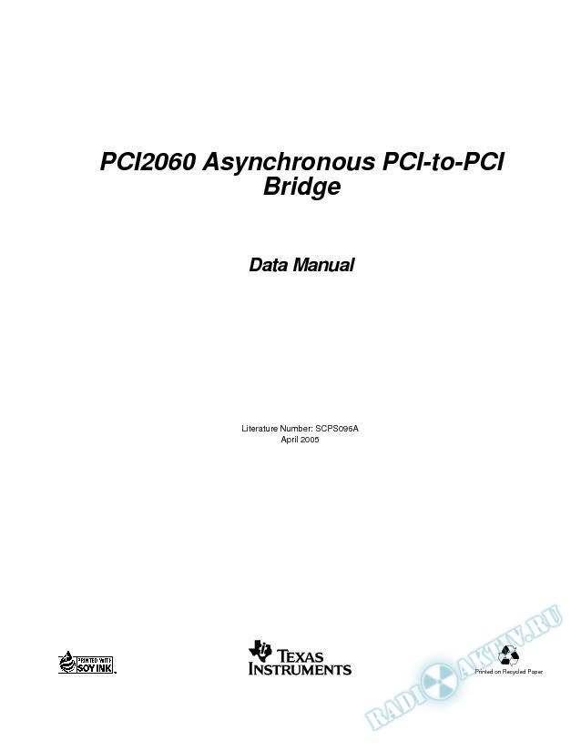 Asynchronous PCI-to-PCI Bridge (Rev. A)