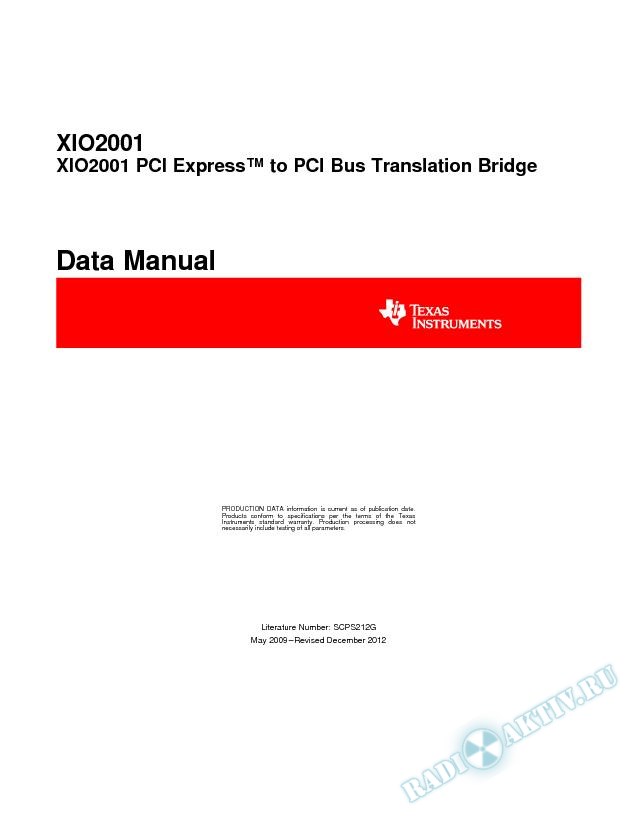 PCIe to PCI Bus Translation Bridge (Rev. G)