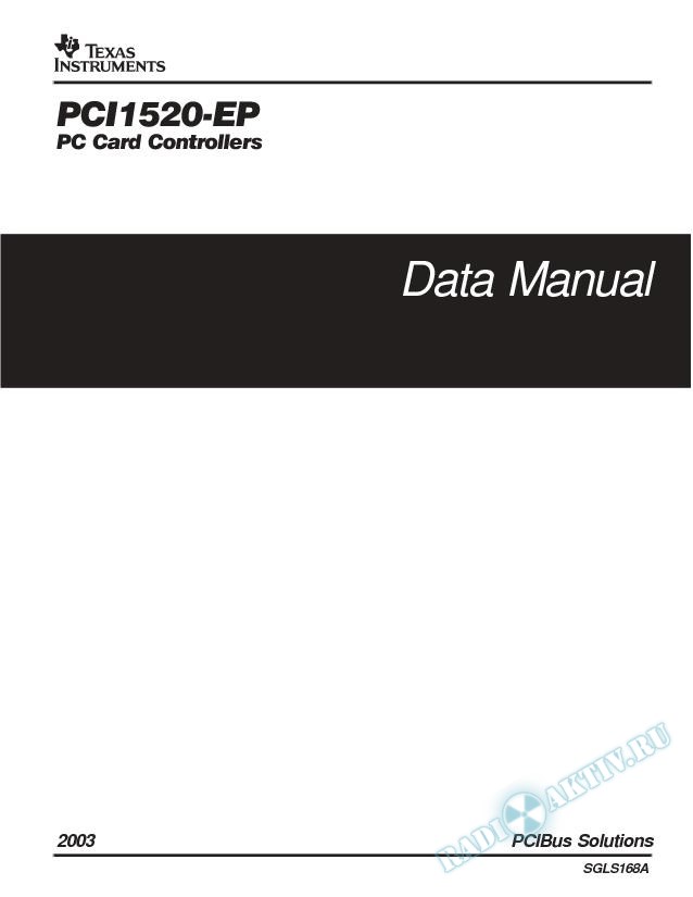 PCI1520-EP PC Card Controllers Data Manual (Rev. A)