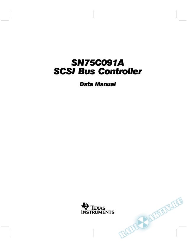 SCSI Bus Controller Data Manual