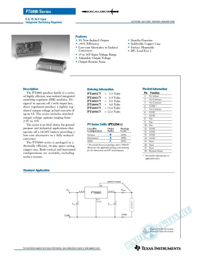 5 Amp 18-36V Input Adjustable Integrated Switching Regulator (Rev. B)