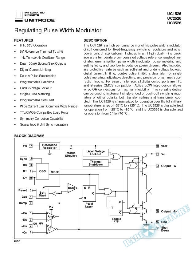 Regulating Pulse Width Modulator