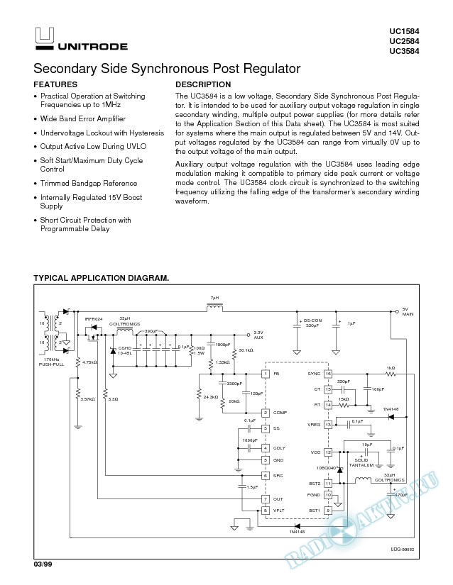 Secondary Side Synchronous Post Regulator