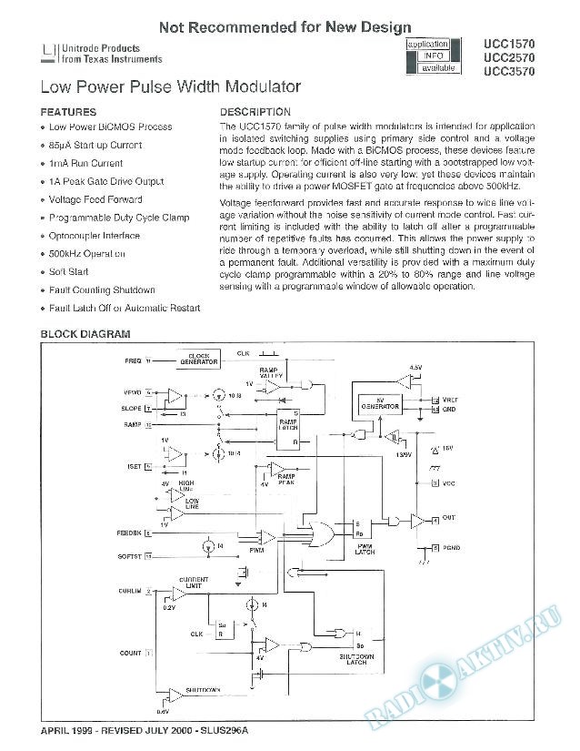 Low Power Pulse Width Modulator (Rev. A)