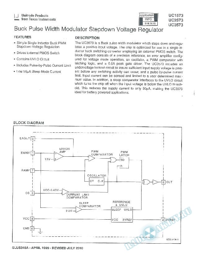 Buck Pulse Width Modulator Stepdown Voltage Regulator  (Rev. A)