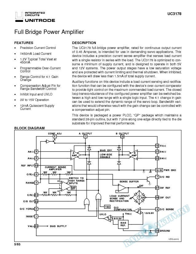 Full Bridge Power Amplifier