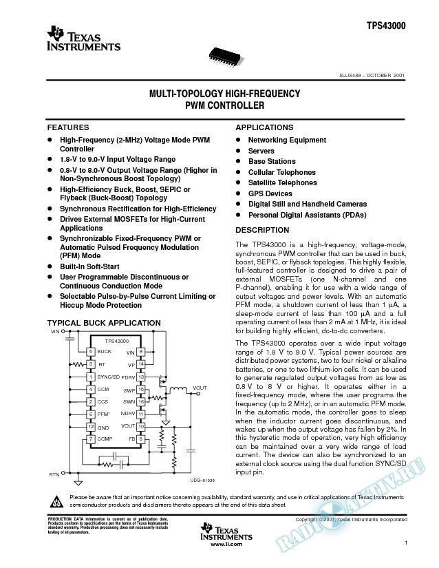 Multimode High-Frequency PWM Controller