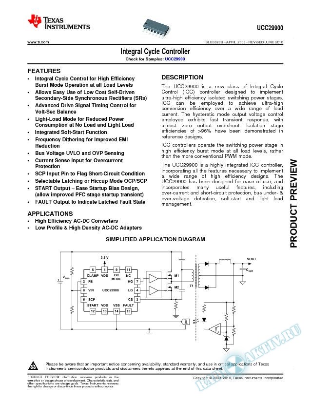 Integral Cycle Controller (Rev. B)