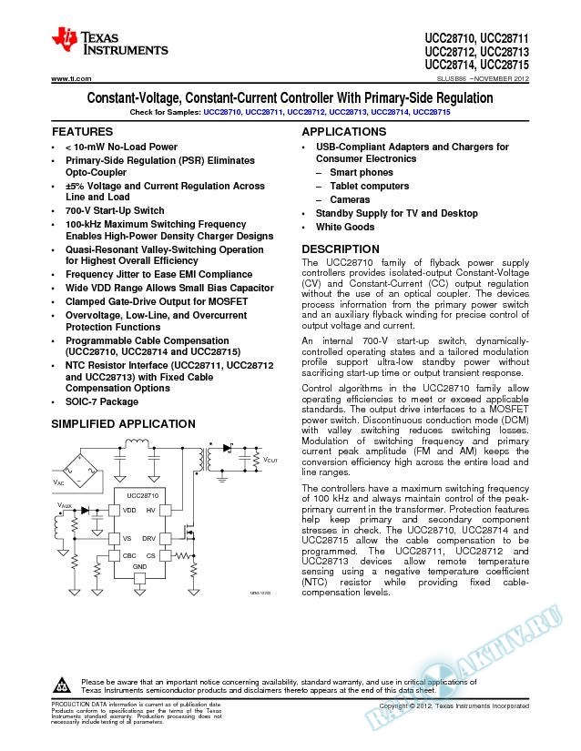 Constant-Voltage, Constant-Current Controller with Primary-Side Regulation