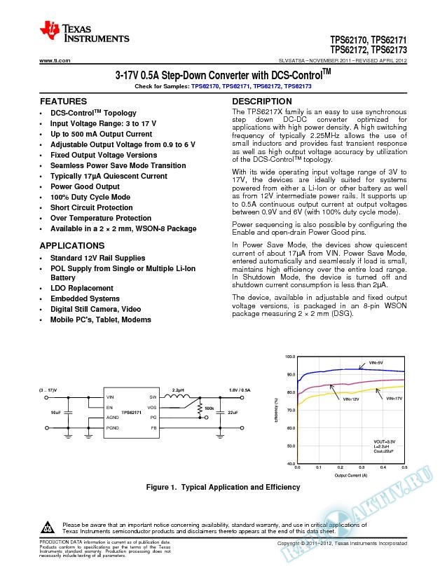 3-17V 0.5A Step-Down Converter with DCS-Control (Rev. A)