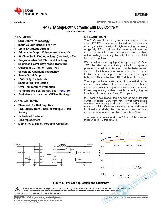 3-17V, 1A STEP-DOWN CONVERTER (Rev. A)