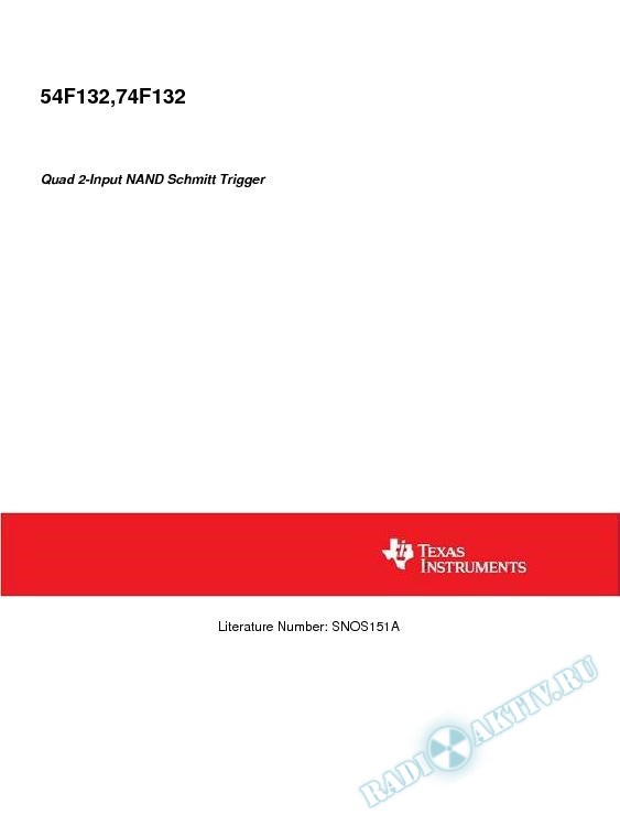 Quad 2-Input NAND Schmitt Trigger (Rev. A)