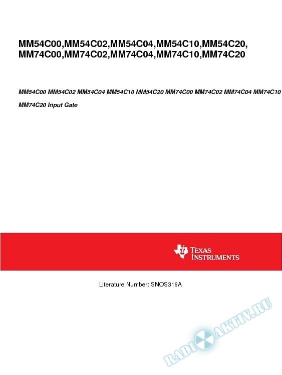 MM54C00 MM54C02 MM54C04 Input Gate (Rev. A)