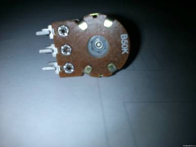 Шестиканальный переменный резистор из трёх сдвоенных